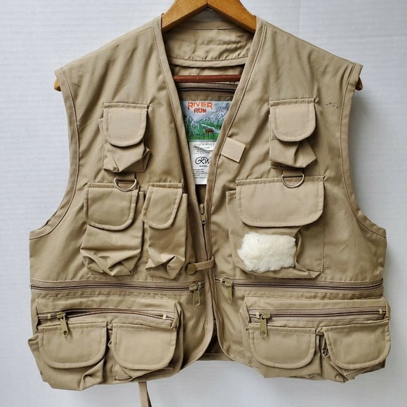 Vintage 90’s River Run Yellowstone Hunting Fishing Field Vest Size M Water Proof - Picture 1 of 3